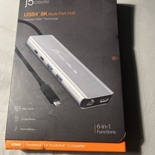 j5 Create USB4 8K Multi Port Hub 6 In 1 Functions New In Box Free Shipping