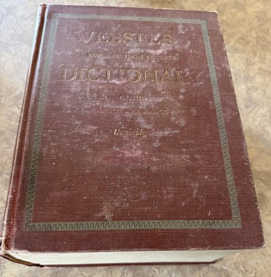 1951 WEBSTER'S New Twentieth Century Dictionary English Language