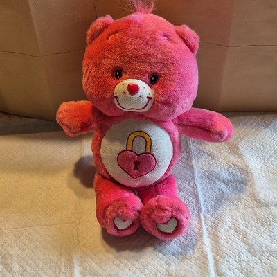 Care Bears Secret Bear Pink Plush Stuffed Animal Washable 2004 CR23505