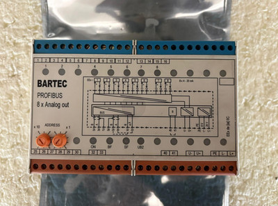 BARTEC PROFIBUS 8x Analog Output Module 07-7331-2306 Ex i Industrial PLC