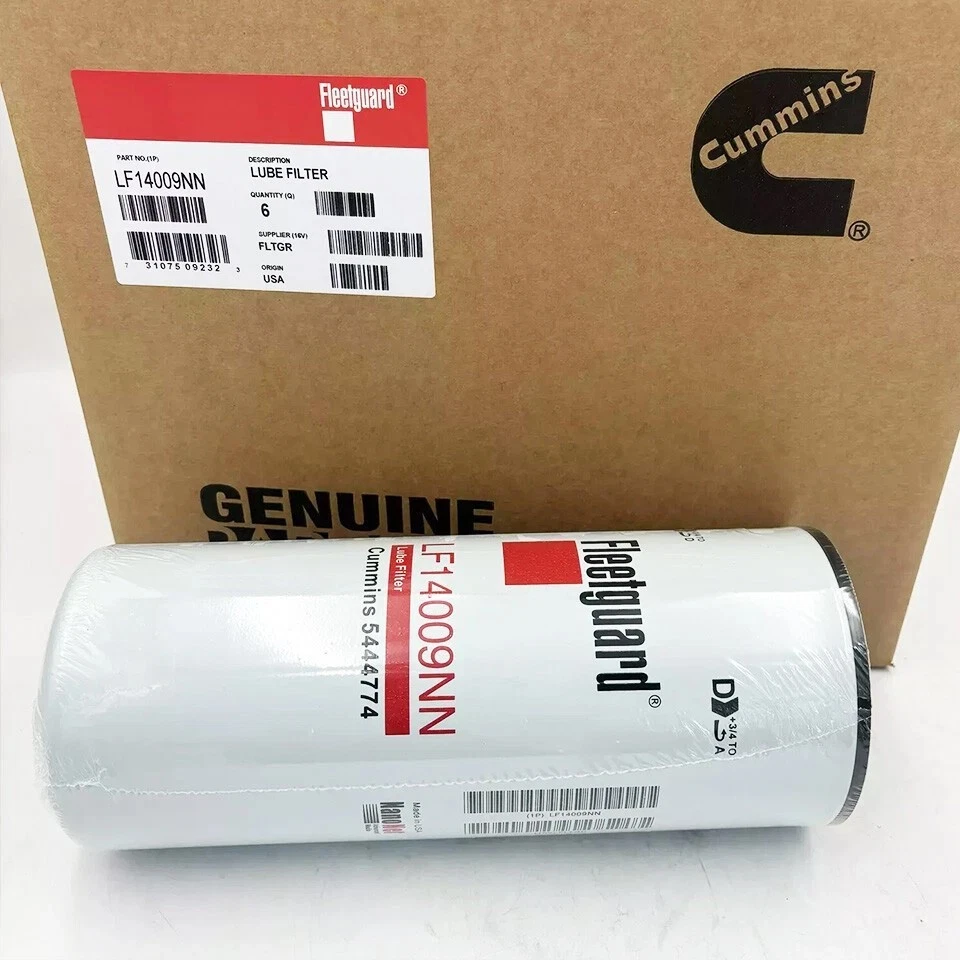 New 6X LF14009NN Genuine Cummins Fleetguard Filter  5444774 ISL9 ISL - Image 4 of 4