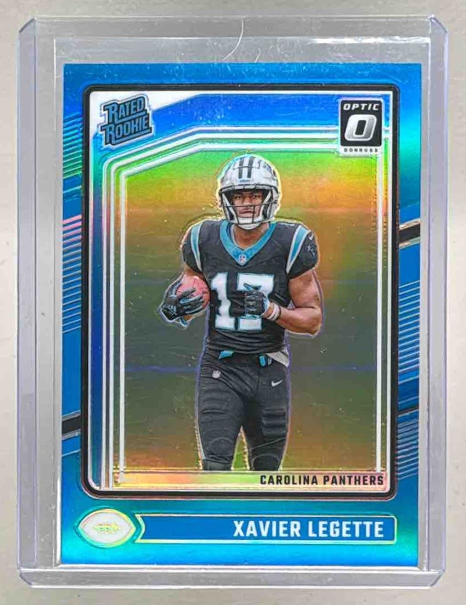 Xavier Legette 2024 Panini Donruss Optic #299 Aqua Rated Rookie /299