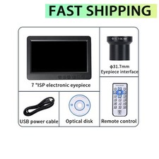 7-in IPS Electronic Eyepiece Monitor f/Astronomical Telescope Support Power Bank