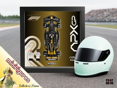 Display Rahmen 27cm für LEGO 77252 Speed Champions Team APXGP der F1: Der Film