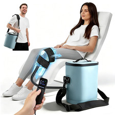 Portable Knee Ice Machine   Customizable Cold Therapy with Timer  Flow Settings