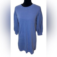 (Forever 21) Blue Tunic Dress w/ Accent Sleevs: Size Small