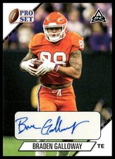 2021 Pro Set College Football #PS-BG1 Braden Galloway Autographs