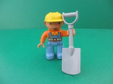 Lego Duplo Figur Mann Handwerker Bauarbeiter Bob der Baumeister Spaten (130422X)