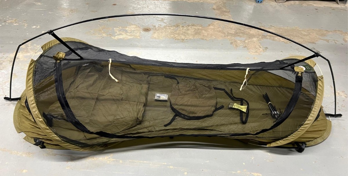 dunkle schlafkabine zelt Skandika Tunnelzelt Kambo 6 Sleeper Protect Hunting gear TENTE Hjul 7470 PJO Pattern:For the Birds