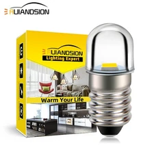 E10 Miniature LED Flashlight Bulbs Torch Headlamp 3V 4.5V 6V 12V White 6000K