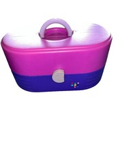 Vintage Caboodles Train Case Makeup and Hair Organizer Purple Pink