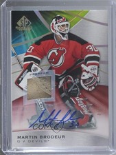 2019 SP Game Used Red Spectrum Premium Materials 4/5 Martin Brodeur Auto HOF 0c3