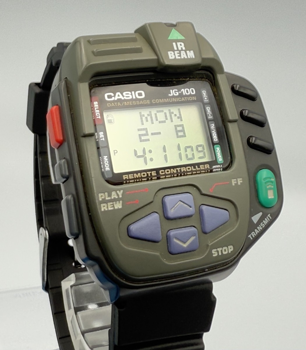 Casio JG-100 Super Cyber Cross Vintage Digital Optical Watch JP