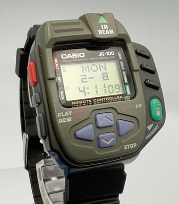 Casio JG-100 Super Cyber Cross Vintage Digital Optical Watch JP