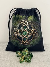 D&D Dice Set. Sharp, Lord of the Rings. Green...