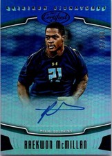 2017 Certified Gridiron Signatures /50 Raekwon McMillan #GS-RM Rookie RC Auto