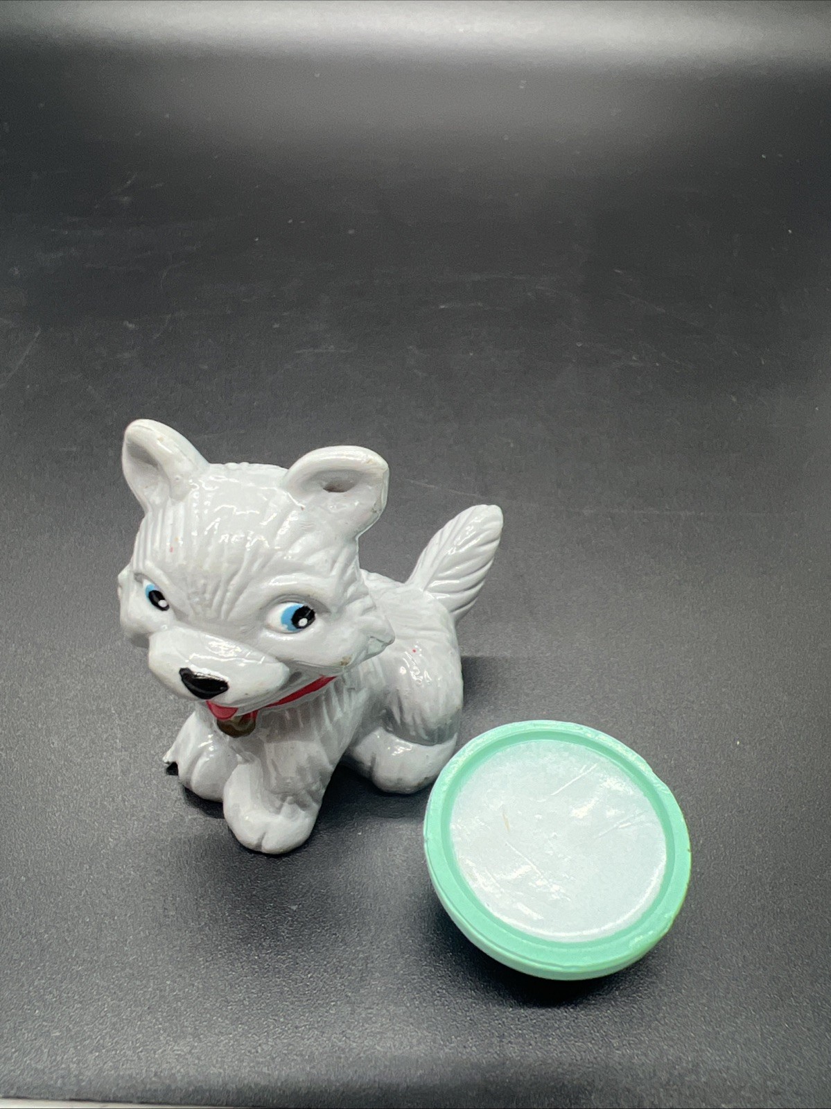 My Precious Pets By Jasman Toys, Grey Kitten With Bowl Of Milk, 1993