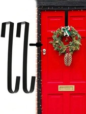 Door Wreath Hanger Christmas Strong Metal Hook Xmas Decoration Craft Over Door
