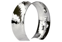 Silbermoos Damen Armreif Armspange Klassisch Geschmiedet 925 Sterling Silber
