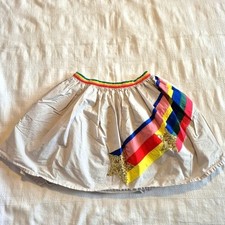 Mini Boden girls 11-12 years rain bow  sequin star lined skirt EUC