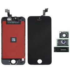 DISPLAY LCD RETINA PER APPLE IPHONE 5 TOUCH SCREEN VETRO SCHERMO NERO FRAME