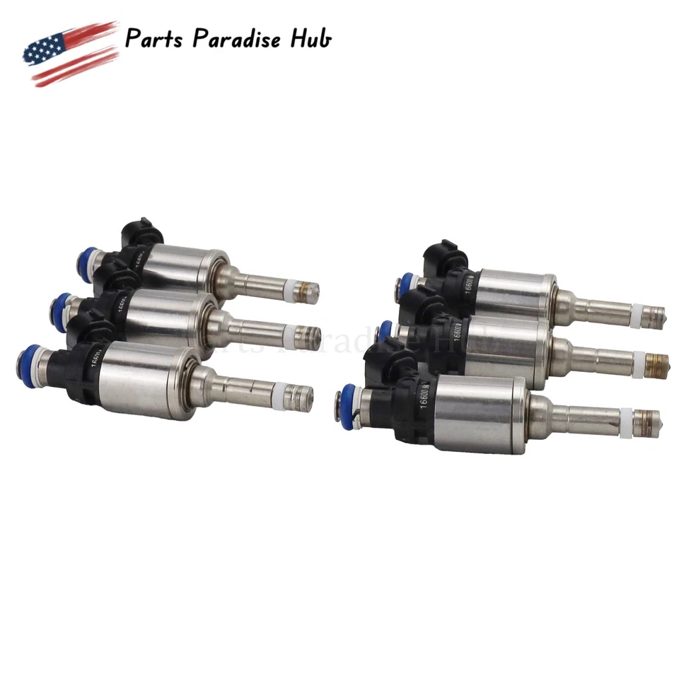 6PCS Fuel Injector For INFINITI QX60 2017-2019 Nissan Pathfinder 16600-6KA0A - Изображение 3 из 4