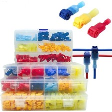 60-240PCS Quick Splice Electrical T Tap Wire Crimp Cable Terminals Connectors