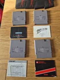 Lot de 4 jeux Nintendo NES - Cartouche + Notice - Fah Fra - Batman Robocop Mario