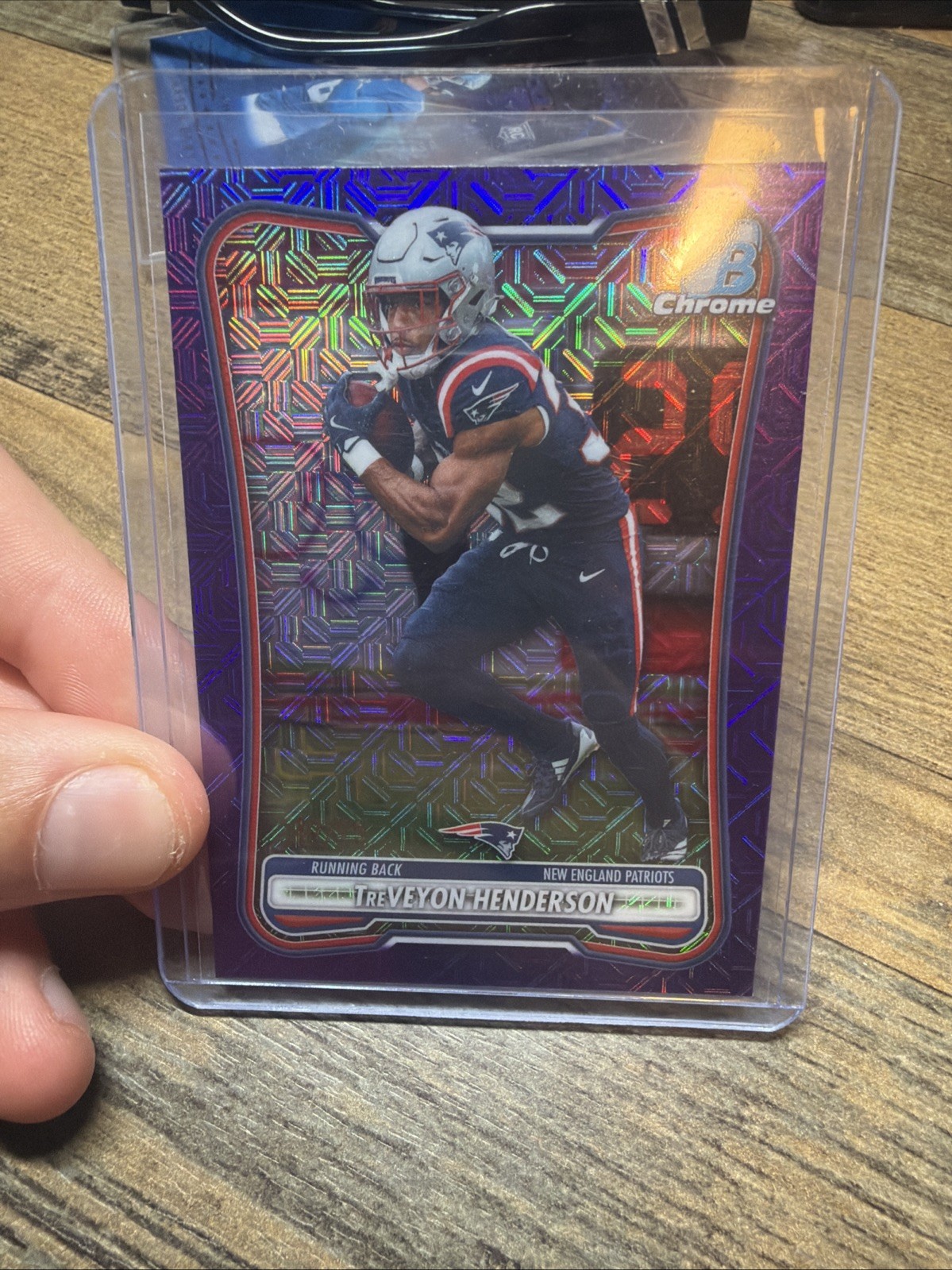 2026 Bowman Football- TreVeyon Henderson Purple Mojo /75