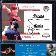 2011 Playoff Contenders *Travis Shaw / Andrew Chafin **Card #12** AUTO