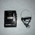 VTG Sony WM-F2085 Cassette Walkman AM FM Radio Belt Clip, READ