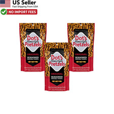 Dot's Pretzels Original Seasoned Twists 16oz Bags Pack of 3 Snacks FROM USA