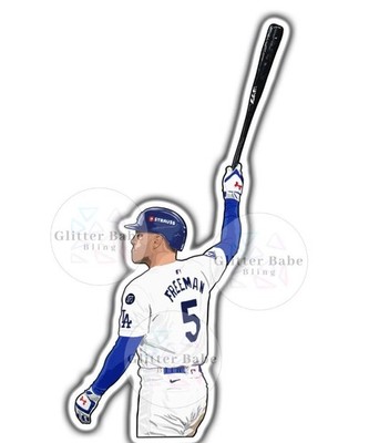 Freddie Freeman Grand Slam Dodgers Parody Sticker  for Laptop & Water bottle