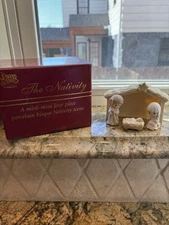 1999 Enesco The Nativity Precious Moments 4 Piece Porcelain Boxed