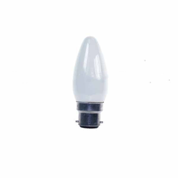 CANDLE 240V 25W B22D OPAL 1000 HOURS (dimmable)