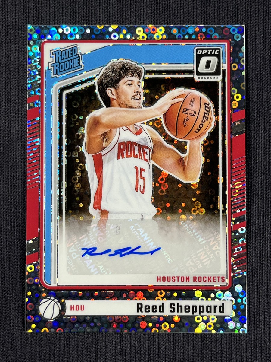 2024-25 Panini Donruss Optic Reed Sheppard #302 Disco Rated Rookie RC Auto