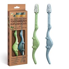 ROARex Vegan Kids Toothbrush  Dino Design  Biodegradable  Compostable Natu...