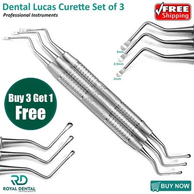 Margalla Dental Lucas Bone Curettes Periodontal Curettage Cyst Removal Tissue
