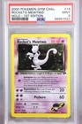 1999 Pokémon Rocket's Mewtwo Holo, 1st Ed. Gym Challenge #14/132, PSA 9 Mint