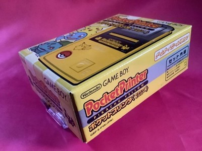 Nintendo Game Boy Pikachu Handheld Pocketprinter - Yellow for sale