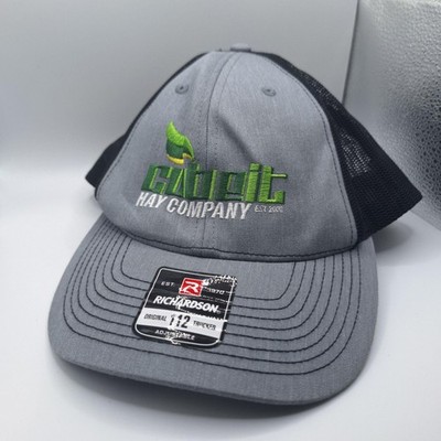 Richardson Mütze Cap Trucker Snap Back One Size Grau Mesh Hay Logo Herren 112