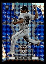 2022 Panini Mosaic #229 Edward Cabrera Blue Camo Mosaic