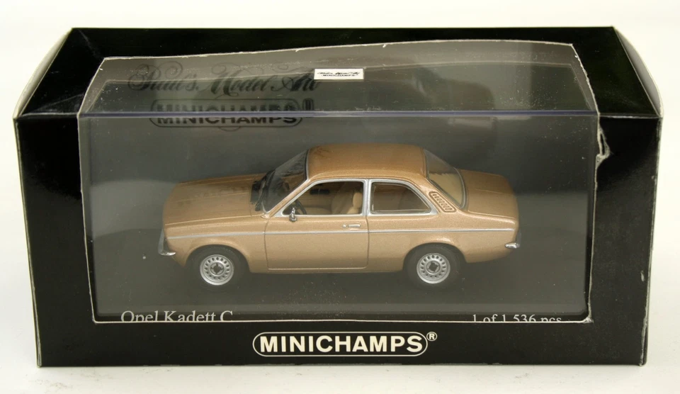 Opel Kadett C Limousine Bj. 1973-1977, Oro Metallico, Minichamps-Modell M.1:43 - Immagine 4 di 4