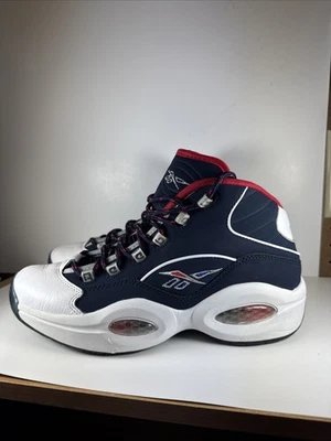 Reebok Question Mid 'USA' MEN'S Size 10 Iverson Basketball H01281 Red/White/Blue - Photo 1/4