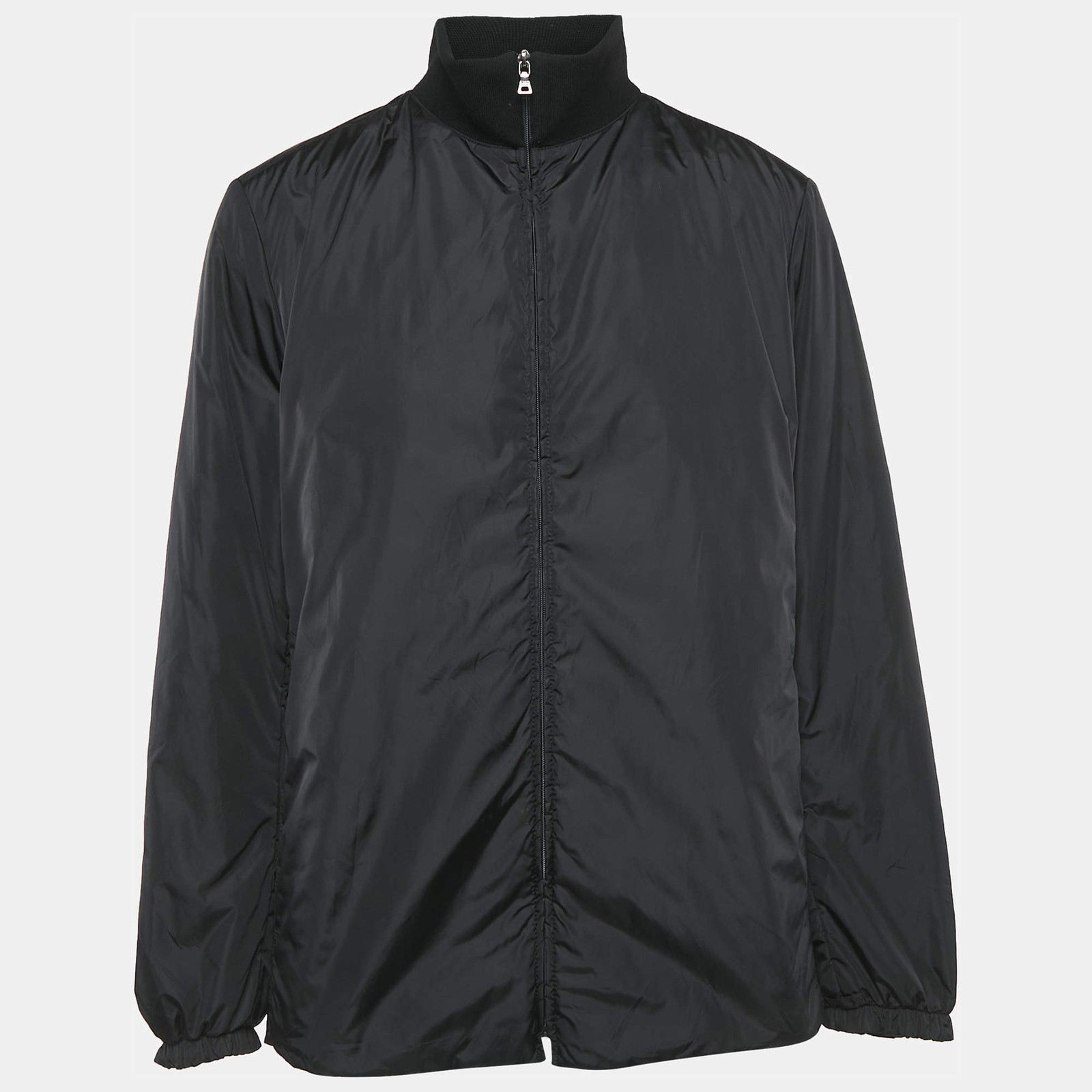 Prada Sport Black Nylon ZipUp Jacket XXL