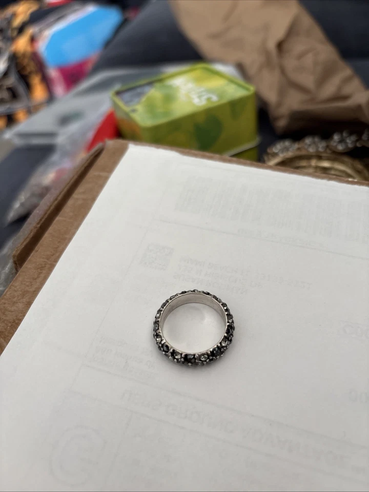 Brighton black and crystal ring - Image 3 of 4