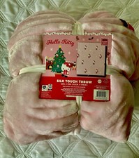 NEW Hello Kitty Silk Touch Throw Blanket 60  x70  XLarge Super Soft Sanrio Plush