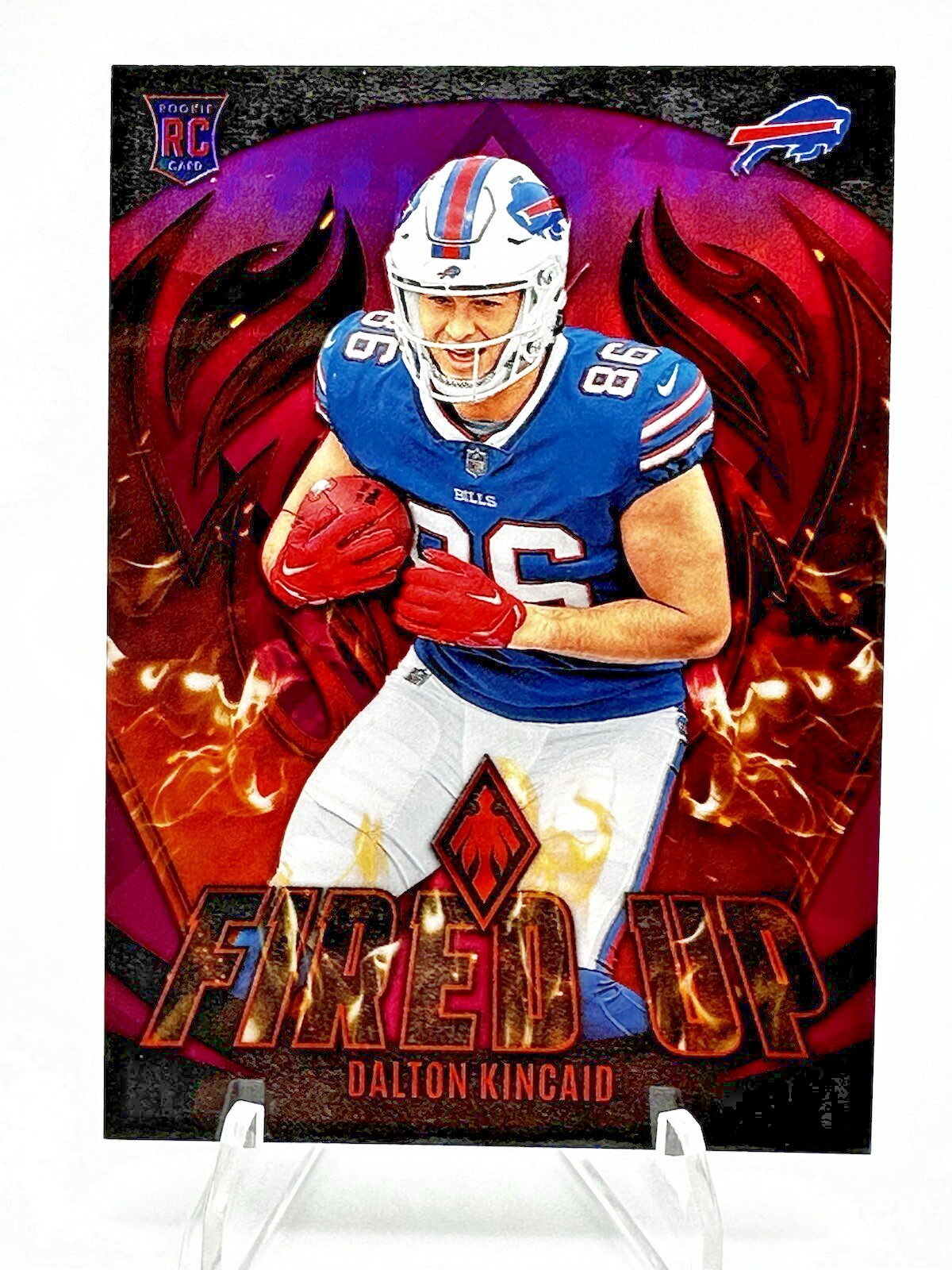 2023 Panini Phoenix - Fired Up Pink FU-20 Dalton Kincaid Rookie /175 (RC) Bills