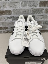 Adidas Men's Grand Court 2.0 GW9195, White/Core Black/Cloud White, Size10