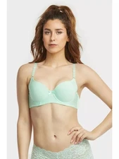 MAMIA Intimates Green BOW DETAIL U BACK Full Coverage Bra 40C